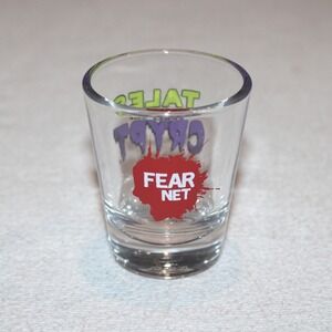 vintage Fear Net Tales From The Crypt shot glass horror promo USA Libbey